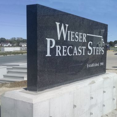 Wieser Precast Sign