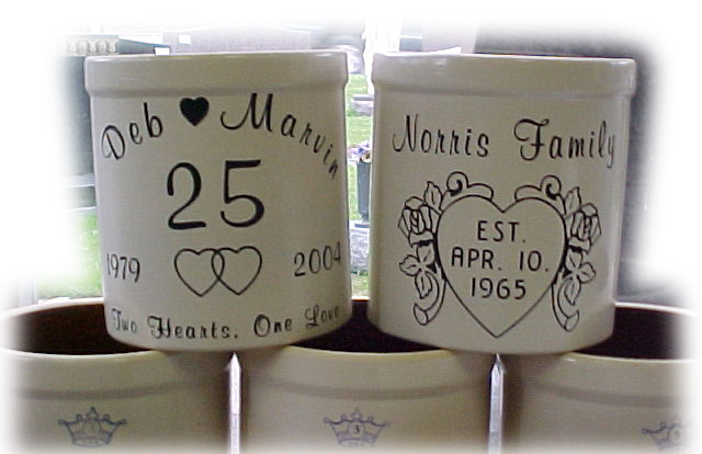 Engraved Crocks